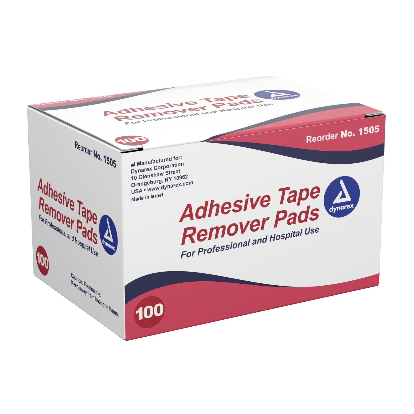Dynarex® Adhesive Remover, 32.5 x 68 mm Wipe, 100 ct