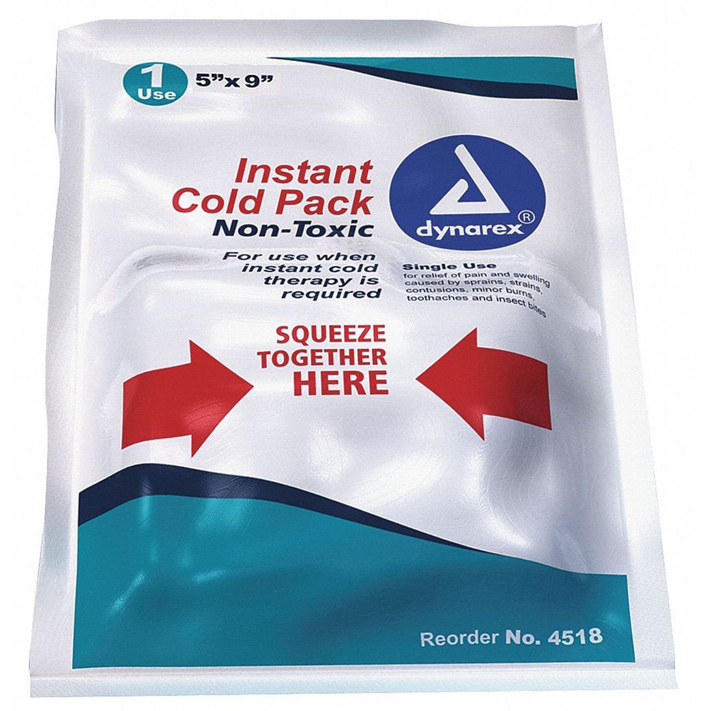 Dynarex® Instant Cold Pack, 5 x 9 Inch, Non-toxic, 24 ct.