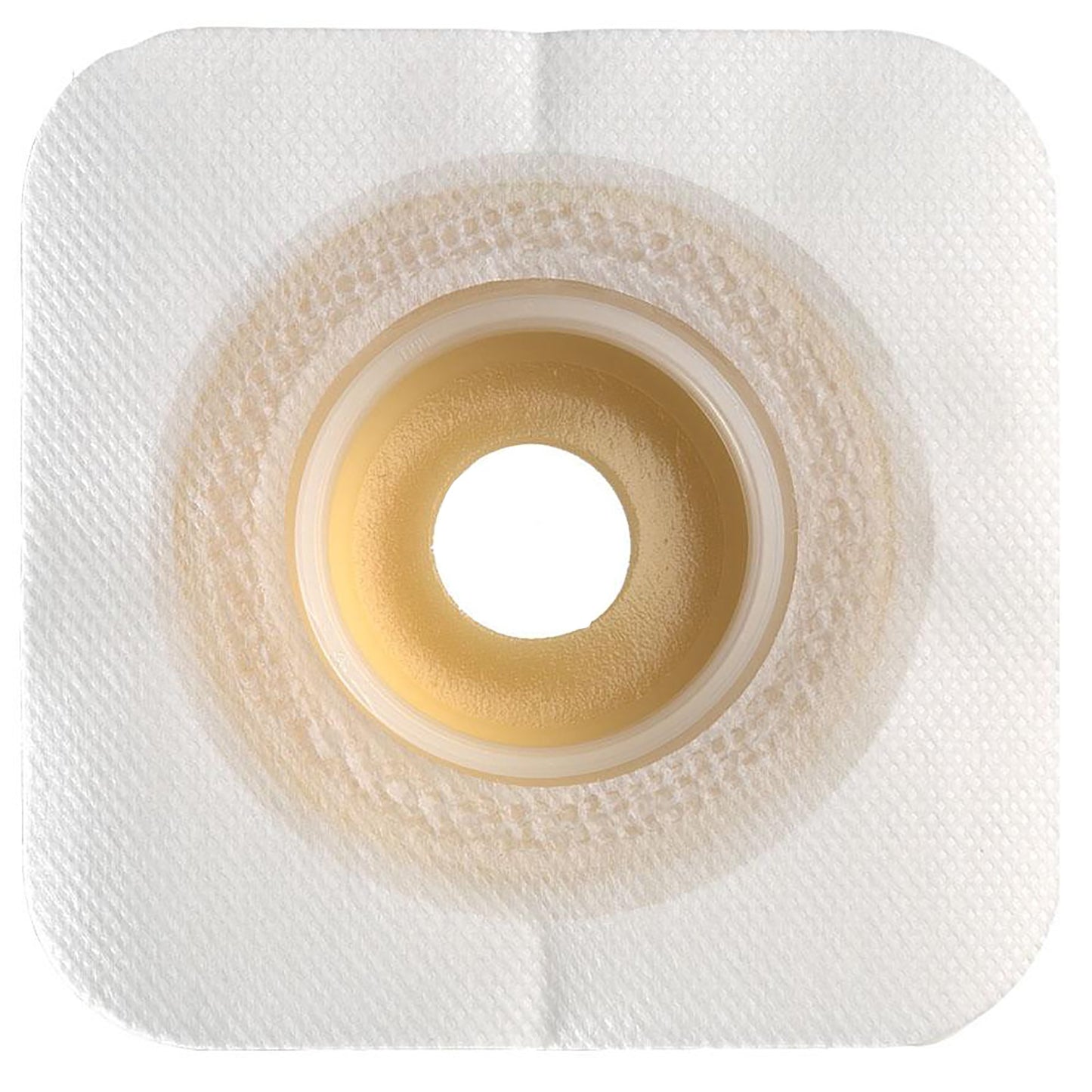 Sur-Fit Natura® Durahesive White Ostomy Barrier, 4.5 x 4.5 Inch, 2.25-Inch Flange, 1.25 – 1.75 Inch Stoma Opening