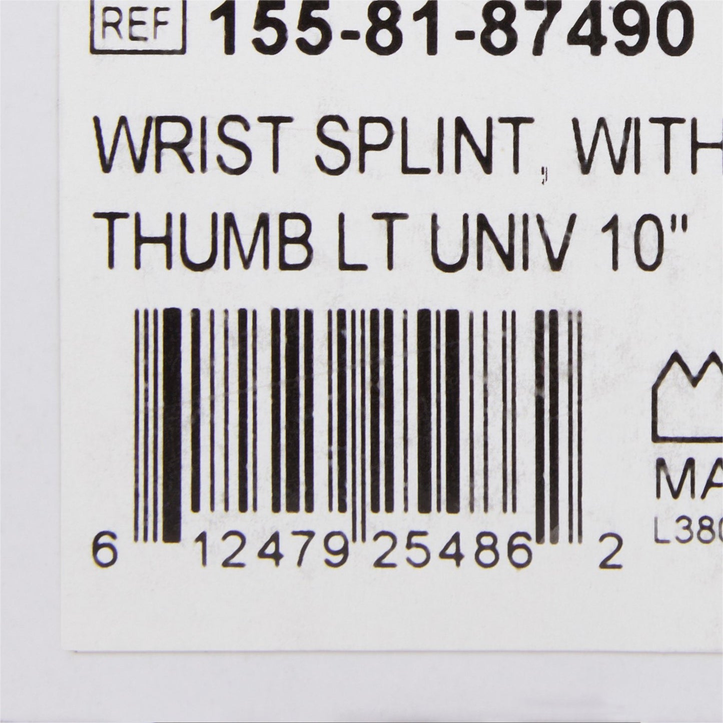 McKesson Left Wrist Splint with Abducted Thumb, One Size Fits Most