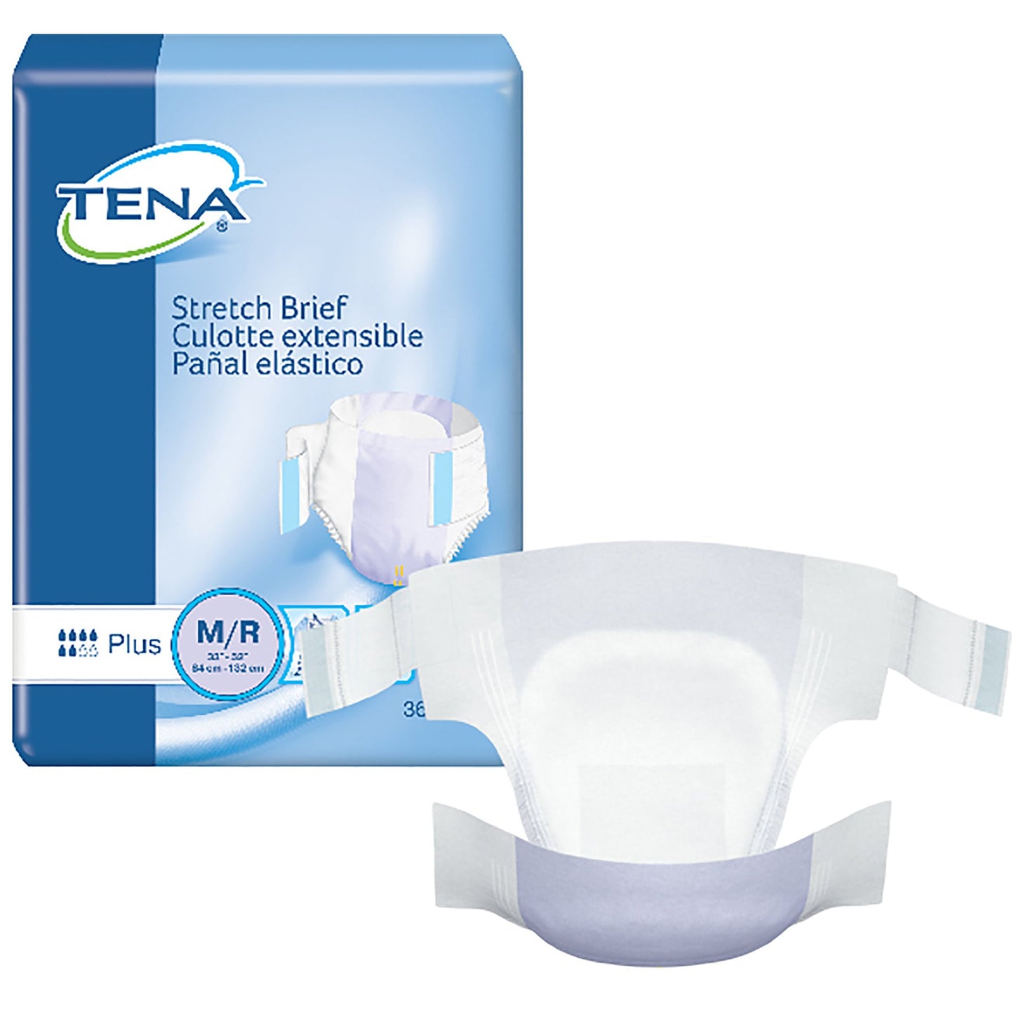 Tena® Stretch™ Plus Incontinence Brief, Medium, 36 ct