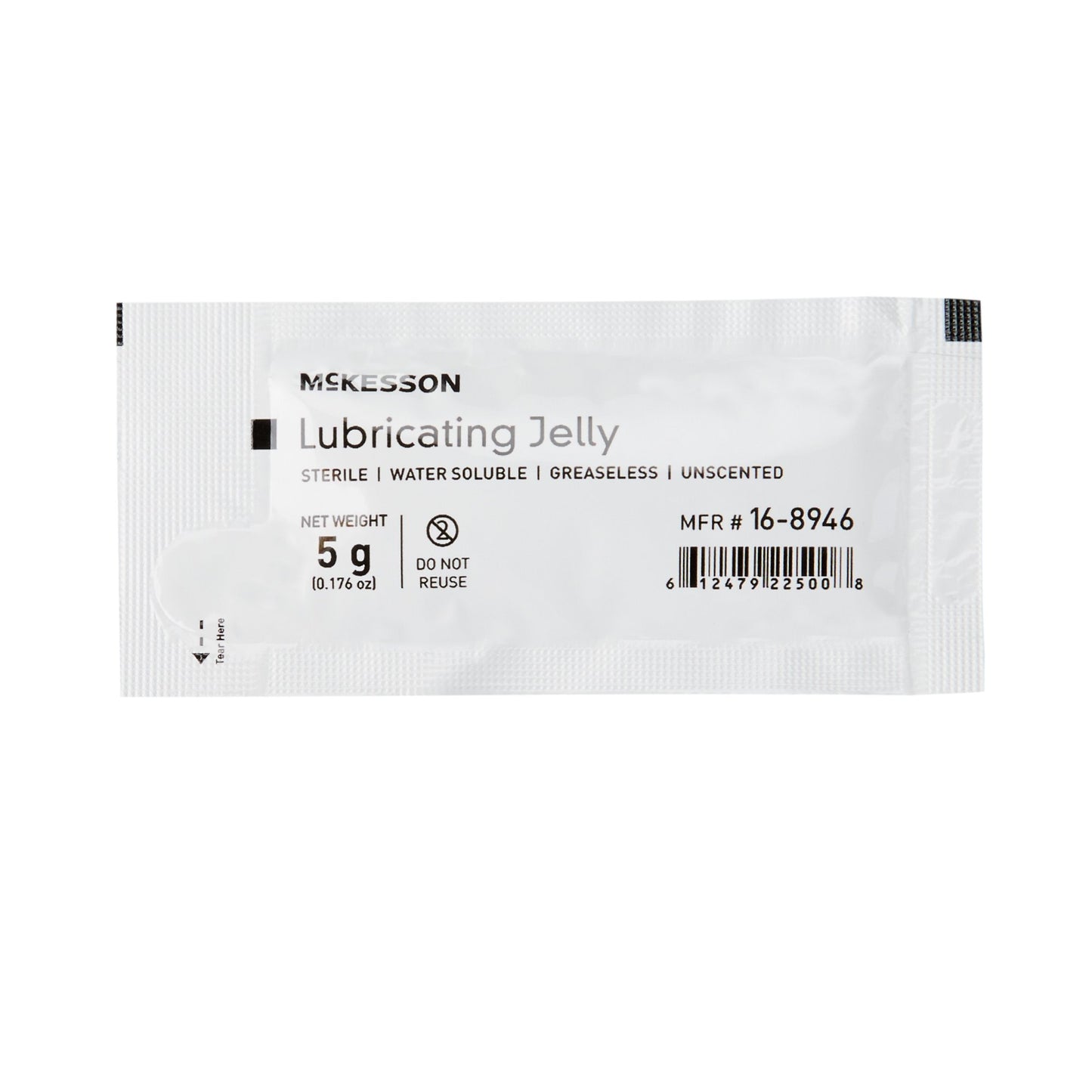 McKesson Lubricating Jelly, 5-gram Packet, 864 ct