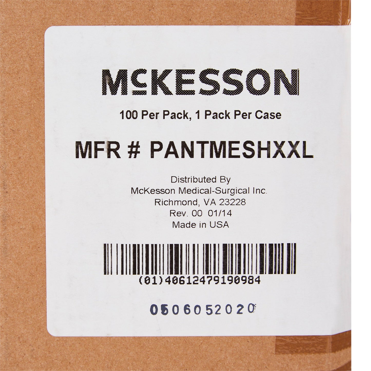 McKesson Unisex Knit Pant, Extra XL, 100 ct