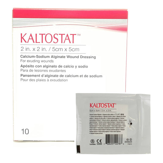 Kaltostat® Calcium Alginate Dressing, 2 x 2 Inch, 10 ct