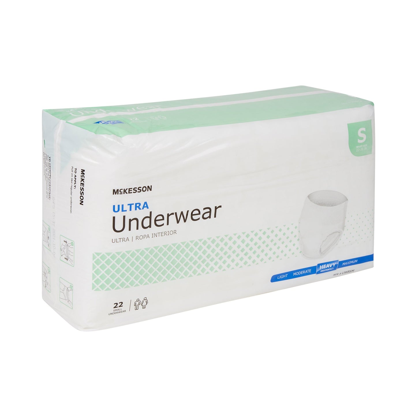 McKesson Ultra Heavy Absorbent Underwear, Small, 88 ct