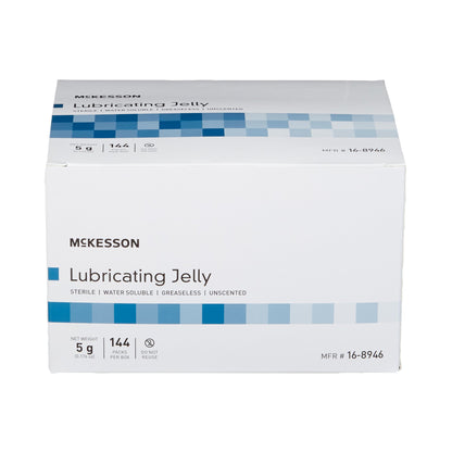 McKesson Lubricating Jelly, 5-gram Packet, 144 ct